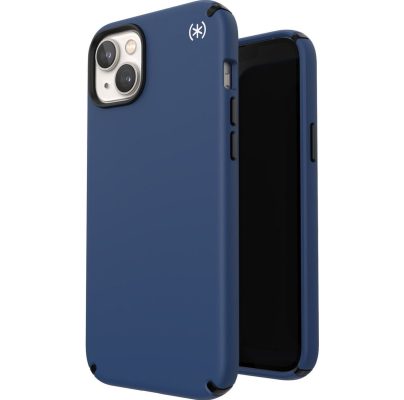 Speck Presidio2 Pro - Coque Apple iPhone 14 Plus Coque Arrière Rigide Antichoc Compatible MagSafe - Coastal Blue