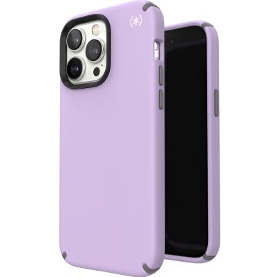Speck Presidio2 Pro - Coque Apple iPhone 14 Pro Max Coque Arrière Rigide Antichoc Compatible MagSafe - Spring Purple