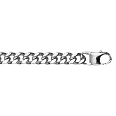 Bracelet en acier maille gournette largeur 6mm et longueur 20