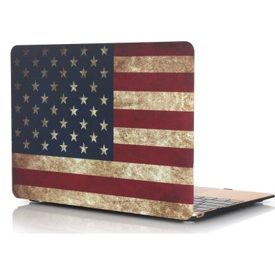 Mobigear Design - Apple MacBook 12 Pouces (2015-2017) Coque MacBook Rigide - US Flag