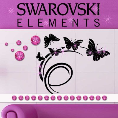 15 Cristaux adhésifs 3mm SWAROVSKI® ELEMENTS - couleur Fuchsia