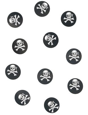 150 confettis de table pirate 2.5 cm