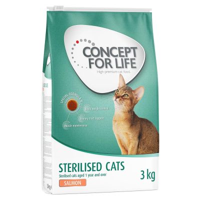 Concept for Life Sterilised Cats saumon pour chat - 3 kg