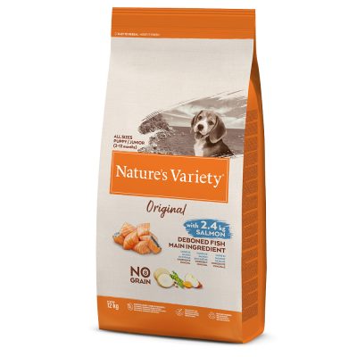 Nature's Variety Original No Grain Junior saumon - lot % : 2 x 12 kg