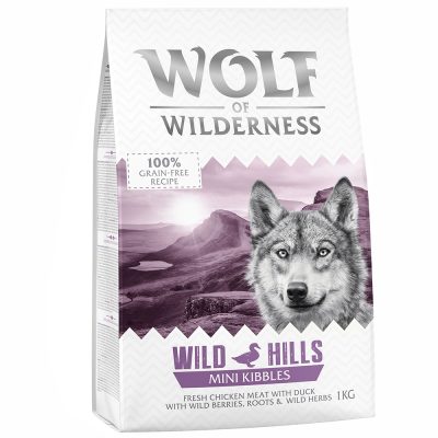 Wolf of Wilderness Mini Wild Hills canard lot % : 5 x 1 kg