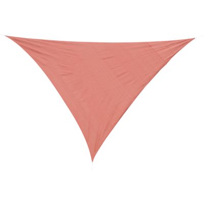 Outsunny Voile d'Ombrage Triangulaire Grande Taille 6 x 6 x 6 m Polyéthylène Haute Densité Résistant aux UV Coloris Rouille
