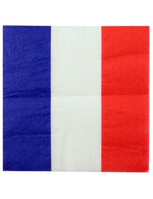 20 Serviettes en papier France 33 x 33 cm