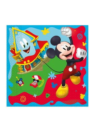 20 Serviettes en papier Mickey Mouse 33 x 33 cm