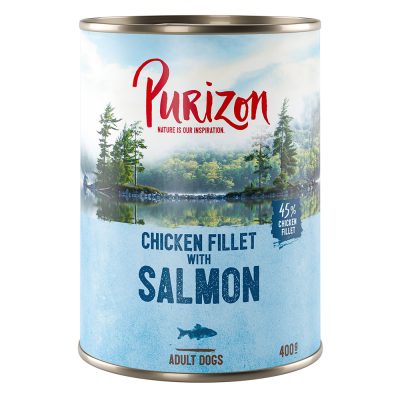 Purizon Adult 12 x 400 g - sans céréales - saumon