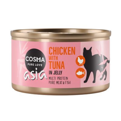 Lot Cosma Thai/Asia en gelée 12 x 85 g - poulet