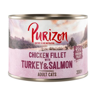 Lot Purizon Adult 12 x 200 g - sans céréales - filet de poulet