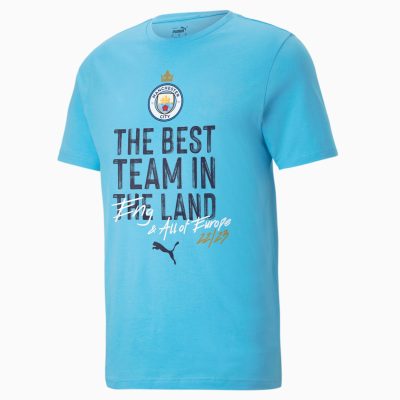 PUMA T-Shirt des vainqueurs de la LDC 22/23 Manchester City pour Homme