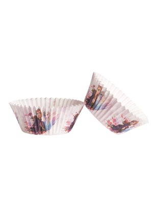 25 Caissettes à cupcake en papier La Reine des Neiges 5 x 3 cm
