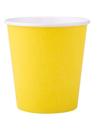 25 Gobelets en carton jaune 200 ml