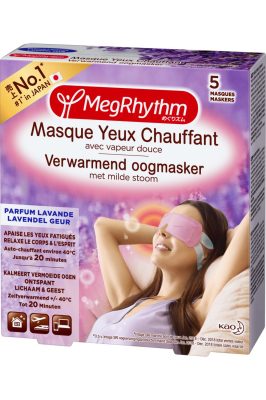 Masques yeux chauffants parfum lavande                                - MegRhythm