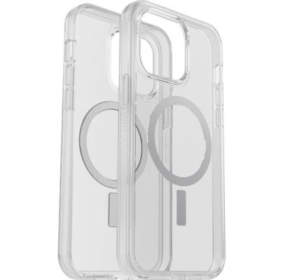 Otterbox Symmetry - Coque Apple iPhone 14 Pro Max Coque Arrière Rigide Antichoc Compatible MagSafe - Transparent