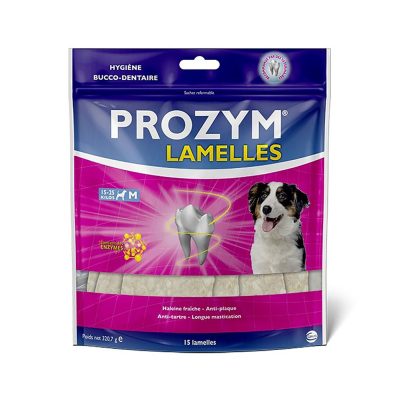 Lamelles Prozym - lot % : pour les chiens de taille moyenne (15 - 25 kg)