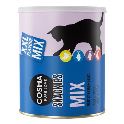 Friandises lyophilisées Cosma Snackies XXL - Mix 4 saveurs (160 g)