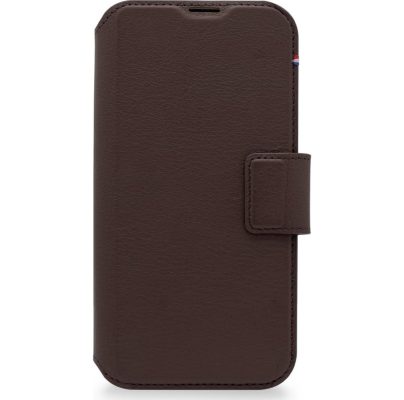 Decoded Wallet - Coque Apple iPhone 14 Etui en Cuir Véritable Portefeuille Compatible MagSafe - Chocolate Brown
