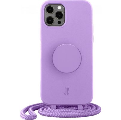 Just Elegance PopGrip - Coque Apple iPhone 14 Pro Max Coque arrière en TPU Souple - Lavendel
