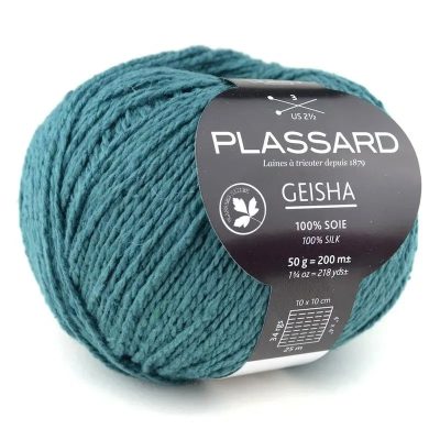 Geisha - Bleu 76 - Plassard - Pelote De Fil À Tricoter