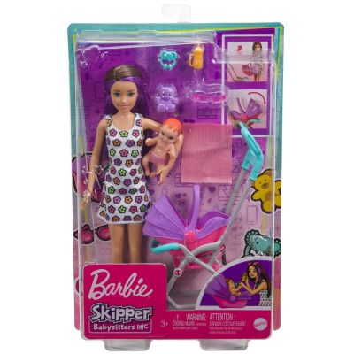 Barbie - Skipper Babysitters - Coffret Poussette