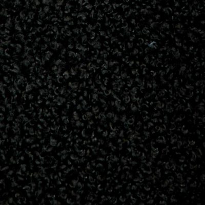 Coupon De Tissu Maille Bouclette - 100 X 150 Cm - Noir - Domotex