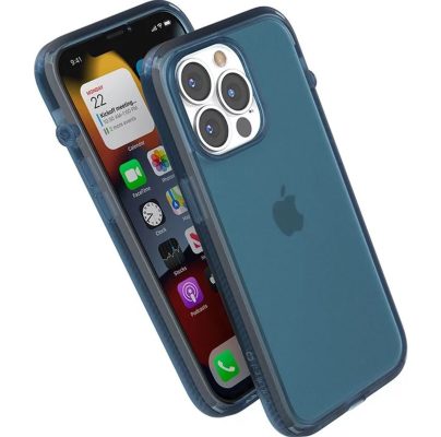 Catalyst Influence - Coque Apple iPhone 13 Pro Coque Arrière Rigide Antichoc - Bleu