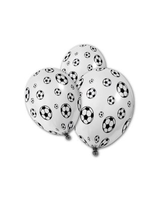 5 Ballons en latex Ballons de foot 30 cm