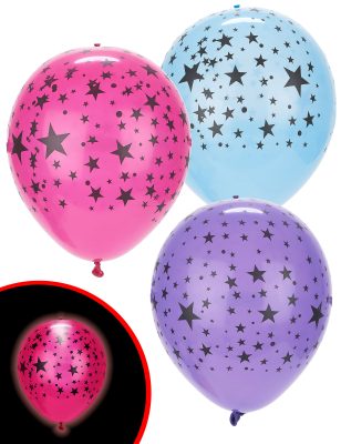 5 Ballons LED étoilés Illooms