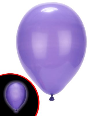 5 Ballons LED violets Illooms
