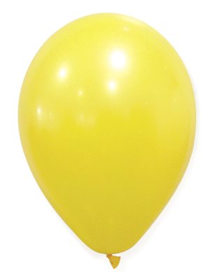 50 Ballons jaunes 30 cm