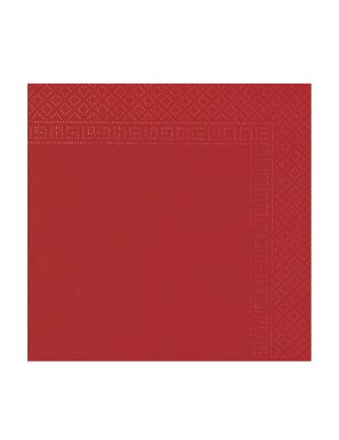 50 Serviettes rouge 38 x 38 cm