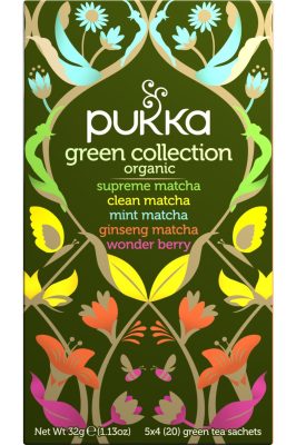 Assortiment de thés verts bio                                - Pukka