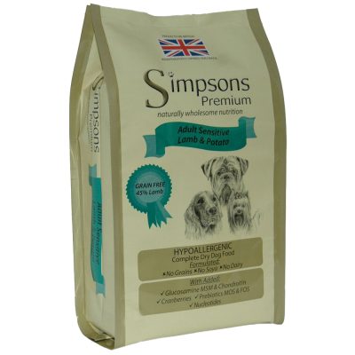 Simpsons Premium Adult Sensitive agneau & pommes de terre - lot % : 2 x 12 kg