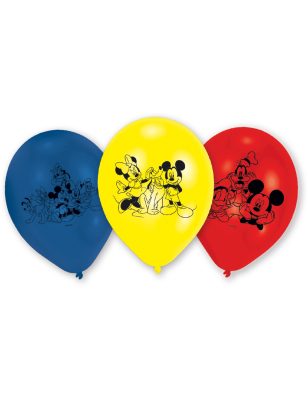 6 Ballons en latex Mickey Mouse