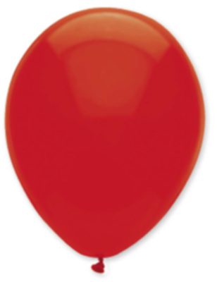 6 Ballons en latex rouge rubis 30 cm