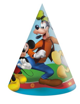 6 chapeaux carton Mickey Mouse
