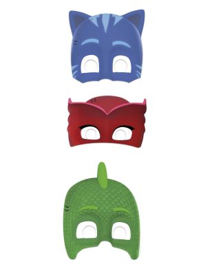6 masques en carton Pyjamasques