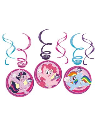 6 Suspensions en spirales My Little Pony