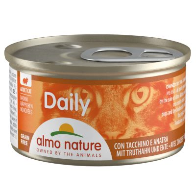 Almo Nature Daily 6 x 85 g -  bouchées à la dinde et au canard