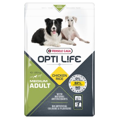 Opti Life Adult Medium pour chien - lot % : 2 x 12