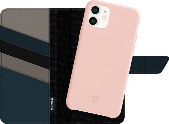 Valenta Snap Luxe - Coque Apple iPhone 11 Détachable 2in1 Etui - Noir / Rose