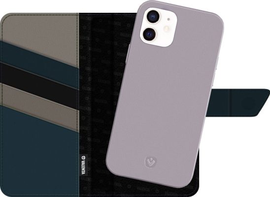 Valenta Snap Luxe - Coque Apple iPhone 12 Mini Détachable 2in1 Etui - Violet