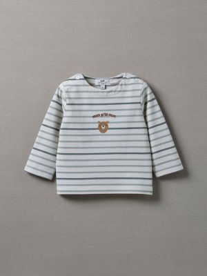 T-shirt marinière Bébé - Coton biologique