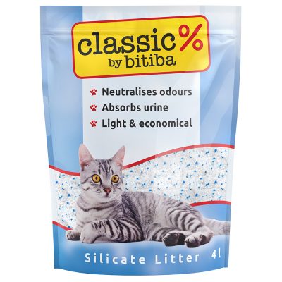 Litière de silice Classic by Bitiba - lot % : 8 x 4 L