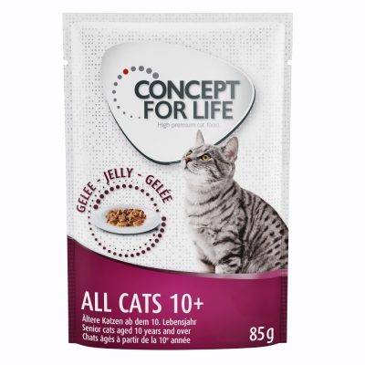 Concept for Life All Cats 10+ en gelée - maxi lot % : 48 x 85 g
