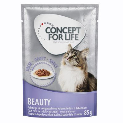 Lot Concept for Life 48 x 85 g pour chat -  Beauty en sauce