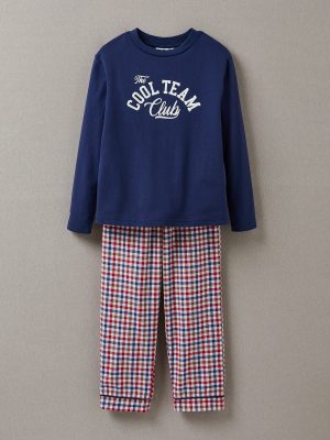 Pyjama bi-matière Garçon "Cool Team"