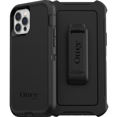 Otterbox Defender - Coque Apple iPhone 12 Pro Coque Arrière Rigide Antichoc - Noir
